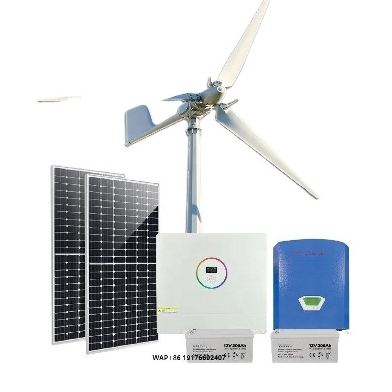 Renewable Energy Wind Solar - 50kw 100kw 500kw Complete Hybrid Solar