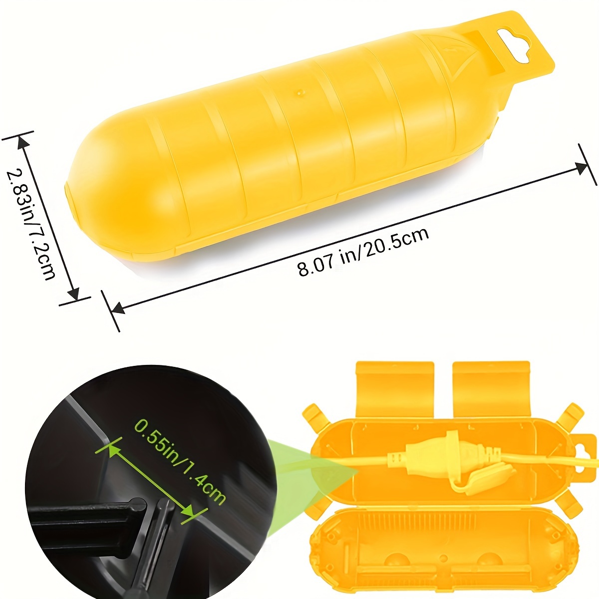 Extension Yellow Cord Safety C - Cable Gland Waterproof recension och pris