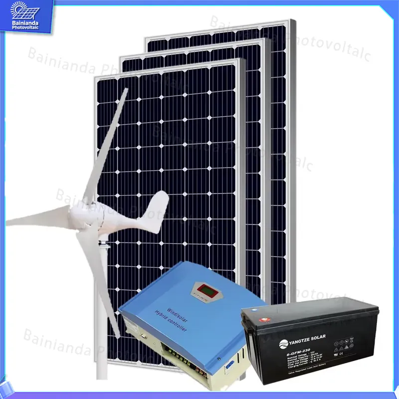 1KW Hybrid Solar Wind Turbine  - Renewable Energy Wind Solar recension och pris